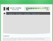 Tablet Screenshot of novinharris.com